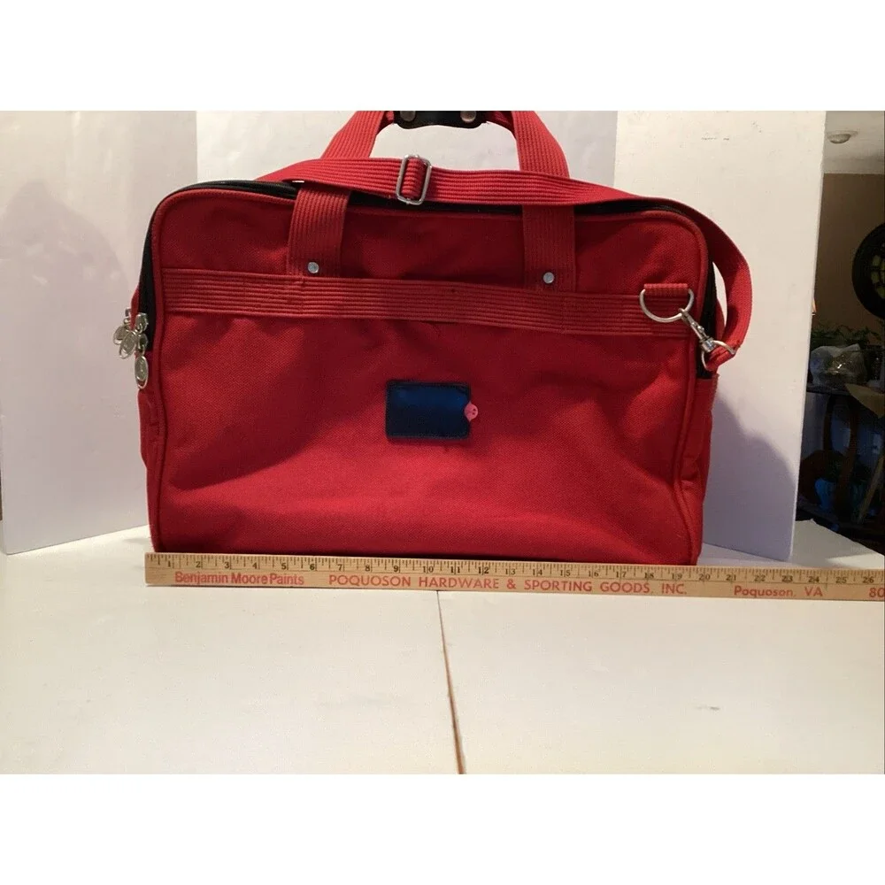 ricardo beverly hills luggage tiburon carry on w/feet red 20”x14”x8” style 6320